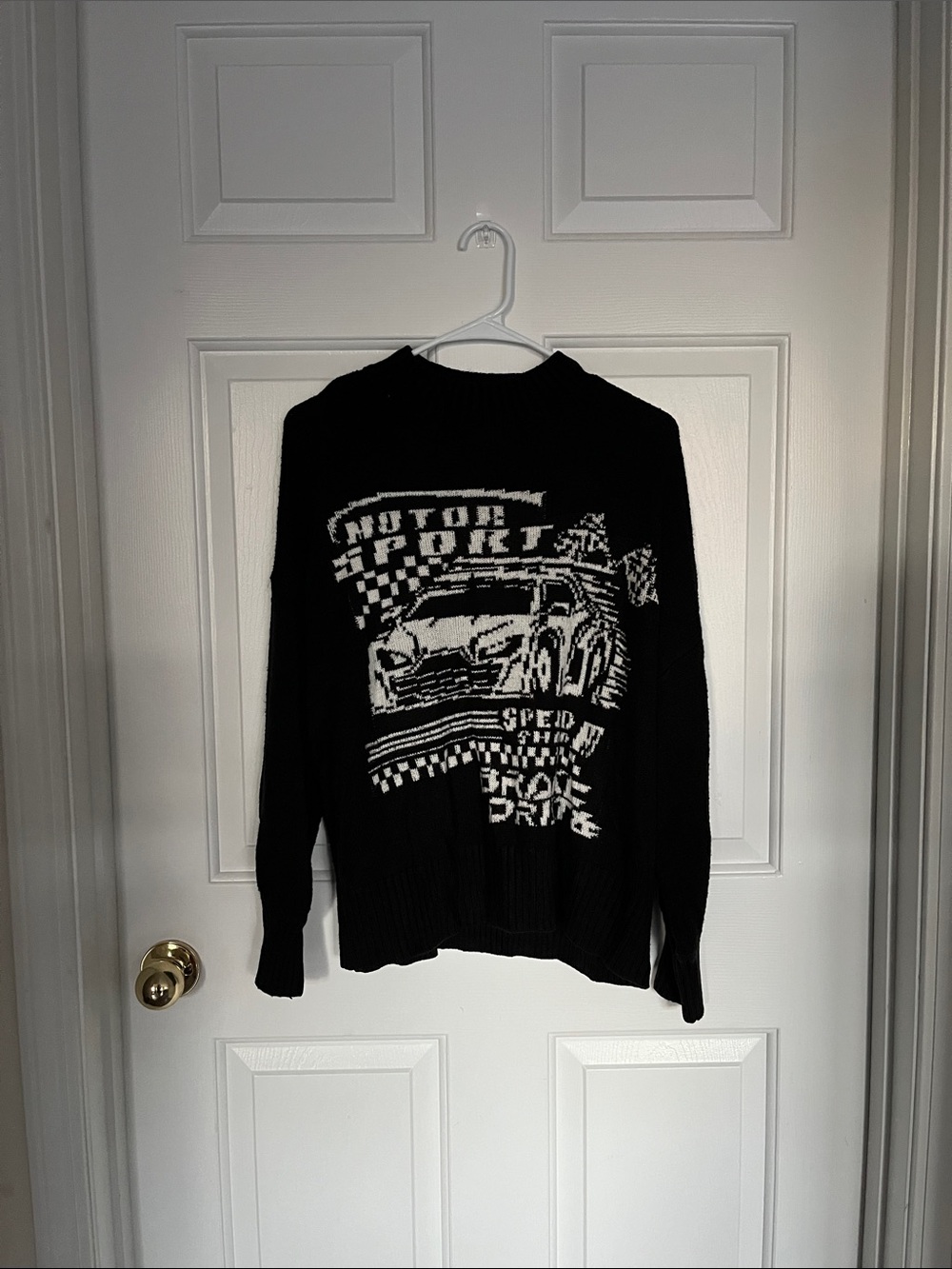 Car Inspired Oversized Sweater | Small